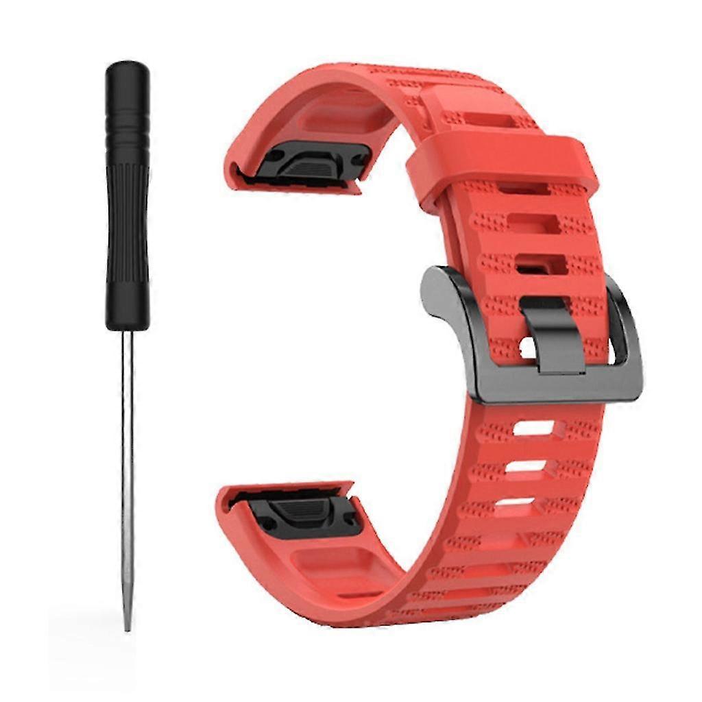 For For Fenix 7 22mm Watch Silicone Loop Strap Bracelet Sweatproof Wrist Band