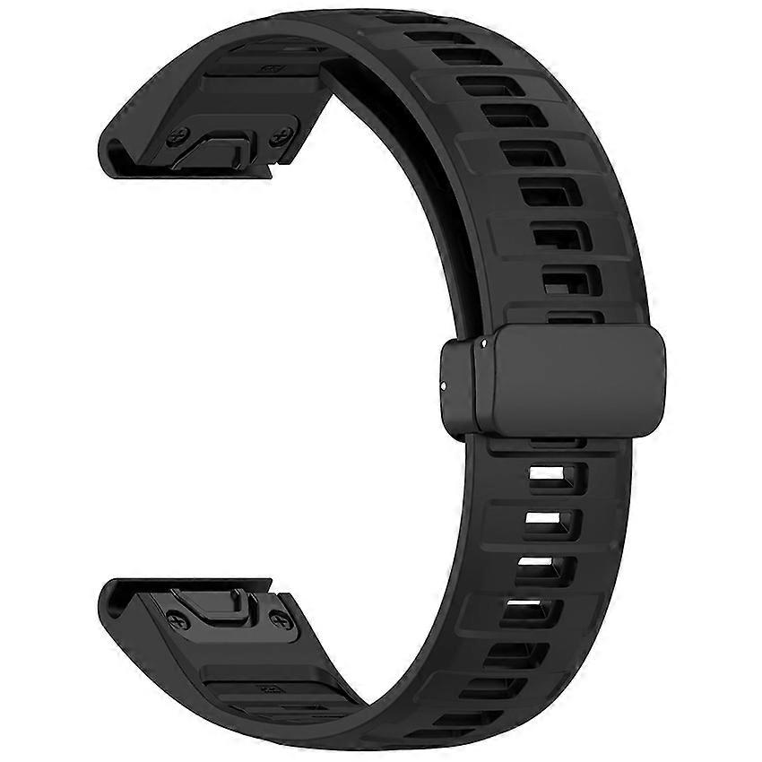 Watch Strap Watch Band Silicone 2-color Magnetic Folding Buckle Watch Strap for Garmin Fenix8/Enduro3 22mm