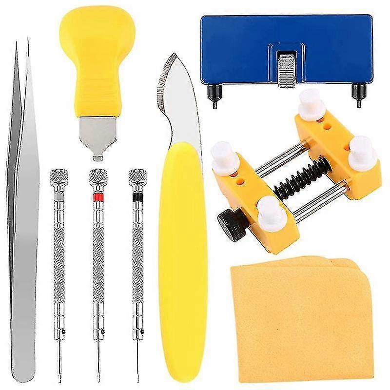 Watch Battery Tool Kit, 9 Piece Professional Watch Back Removal Tools