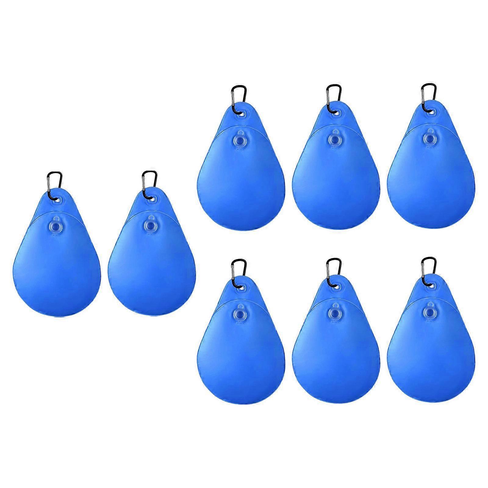 8 Pieces Pool Cover Weights with Hooks PVC Thick for above Ground Pool Cover Blue