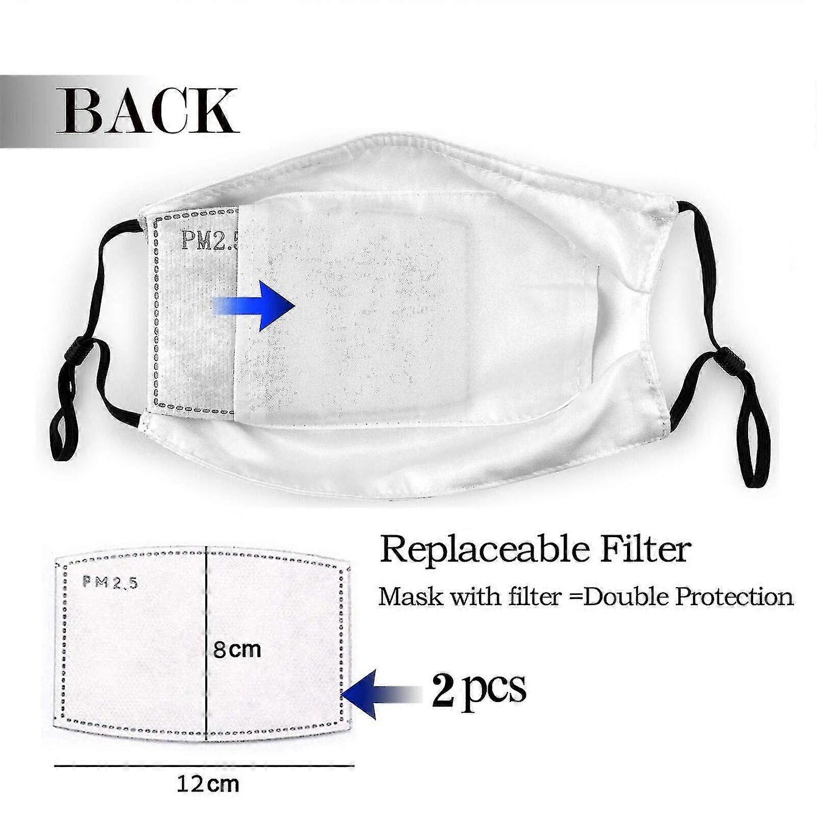 2PC أوكرانيا العلم قناع مكافحة الغبار غير القابل للتصرف قناع الوجه غطاء الحماية