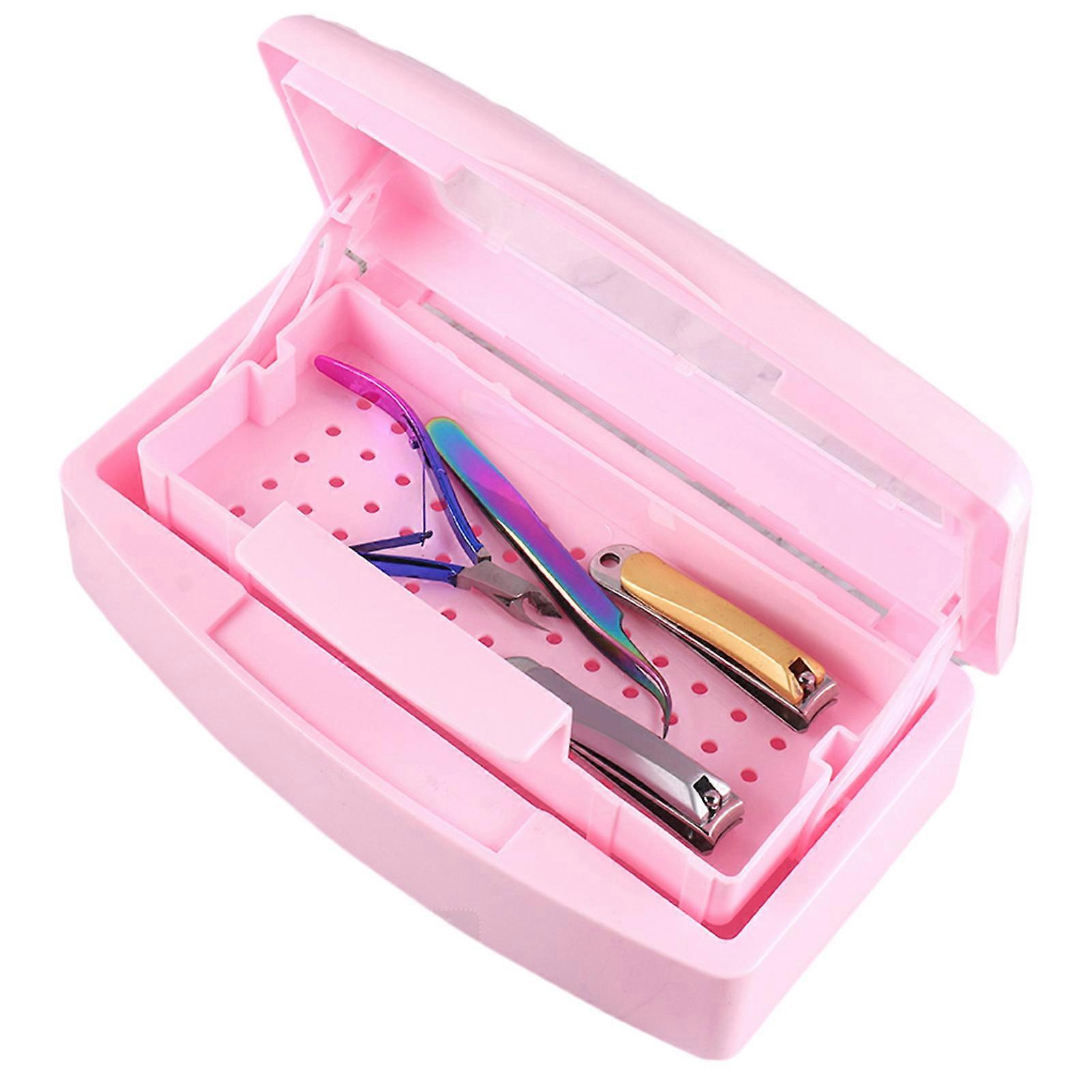 Nail Tool Sterilization Box Filter Transparent Cover Versatile Sturdy Long Lifespan Sterilization Case for Clean Safe Manicures