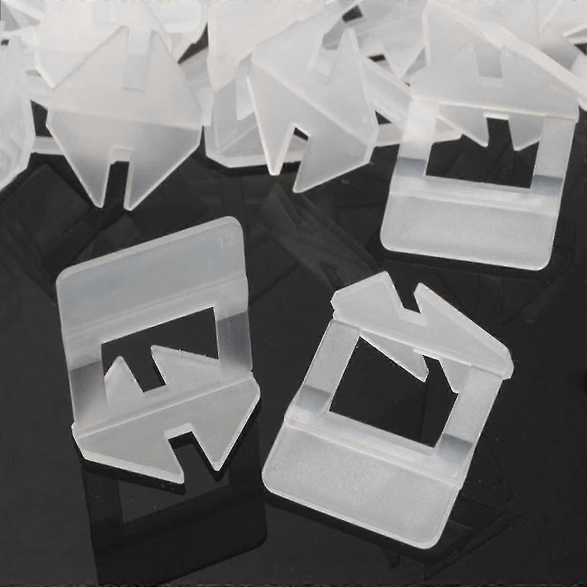 Tile Leveling System Abstandshalter Tile Leveling System Clips - 100 Stück Größe1mm (1mm, Weiß)