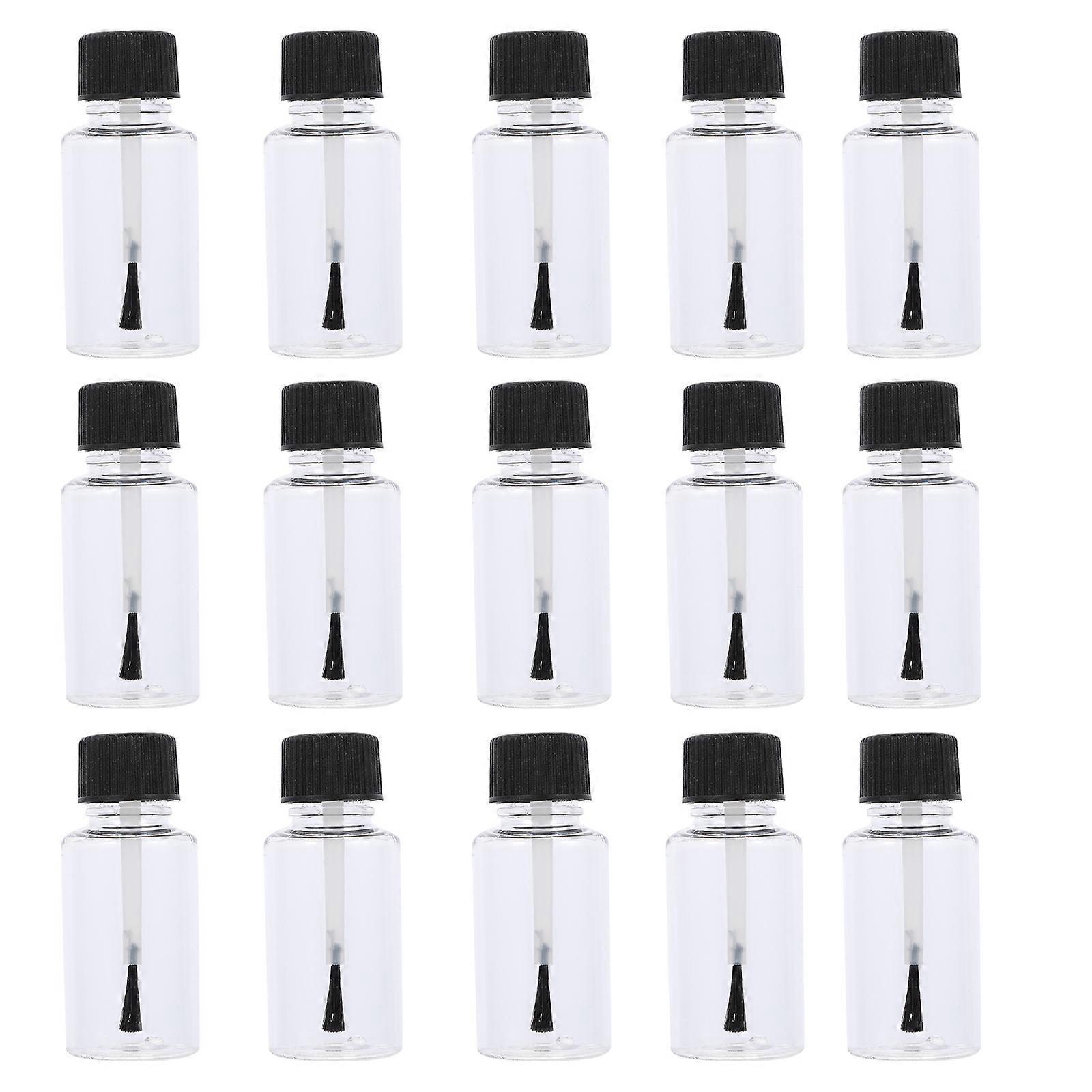 20pcs 20ml Nail Polish Bottle Empty Nail Polish Clear Bottles with and Brush