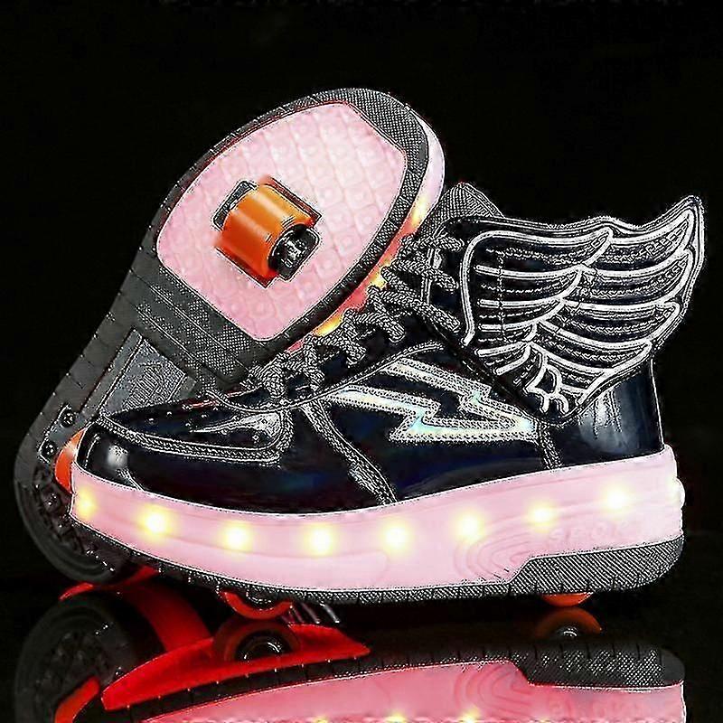 الأطفال أدى الأحذية الباعثة للضوء مع عجلات, أحذية الزلاجات الدوارة