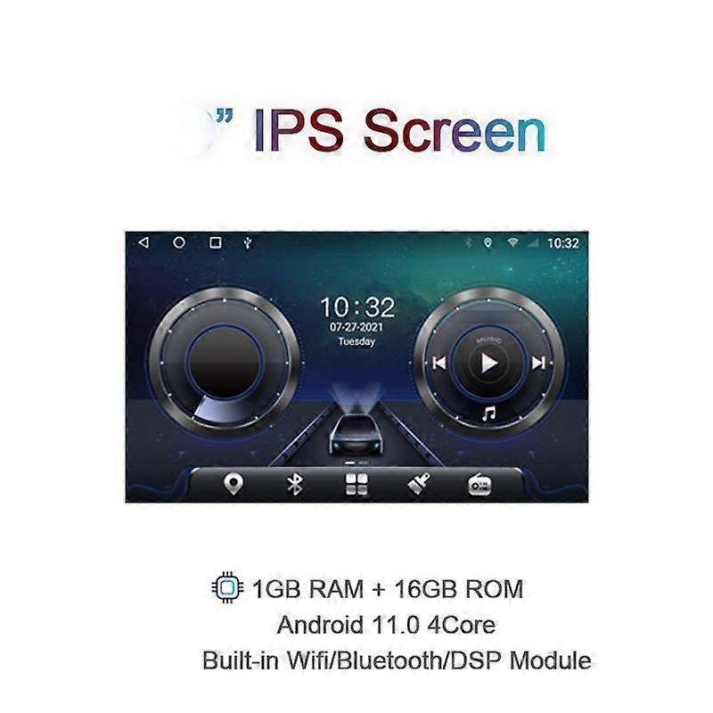 Carplay 10.1" Ips Android 12 Universal Car Radio 2 Din Navigation Gps Multimedia Player Autoradio 6g+128g Stereo Wifi Auto 2din