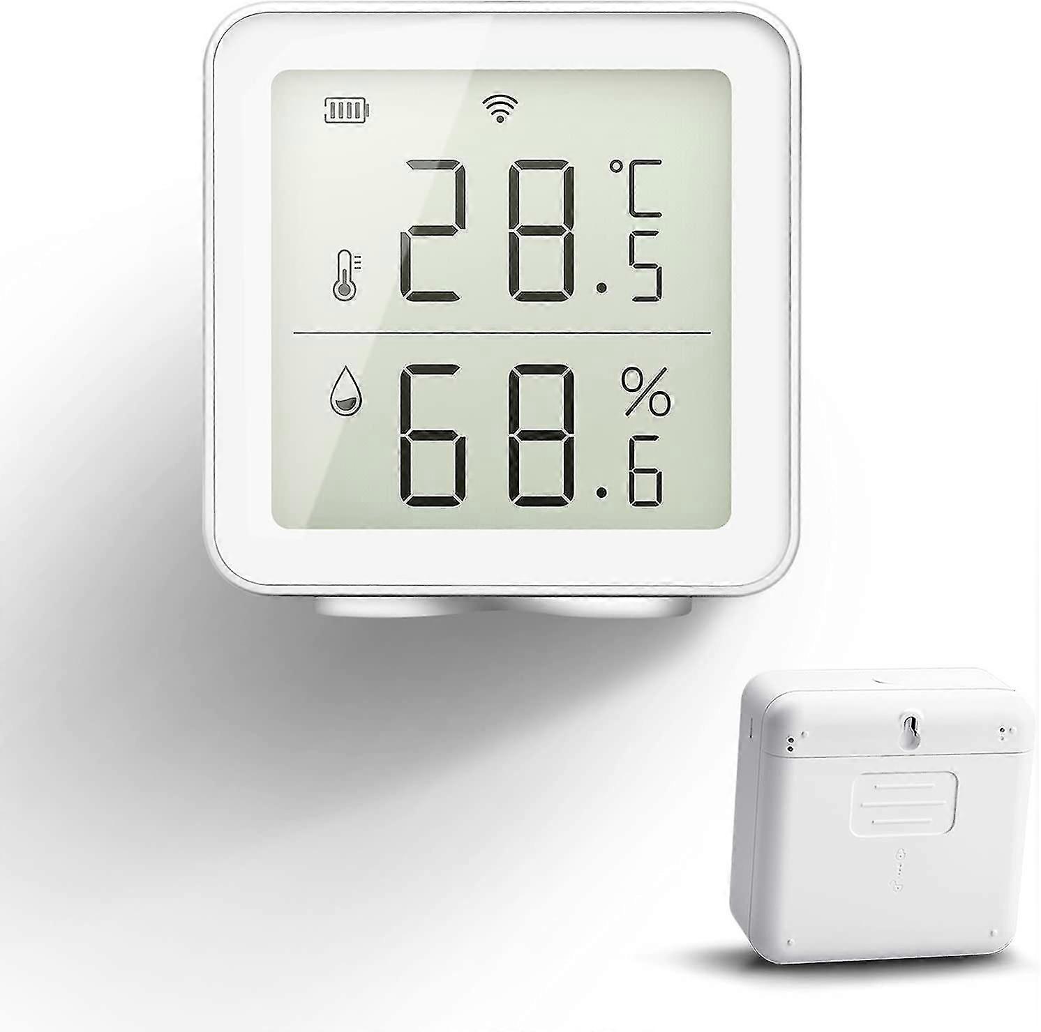 Smart Wifi Thermometer Hygrometer Compatible With Digital Temperature Sensor Temperature And Humidity Meter Days Historical Record