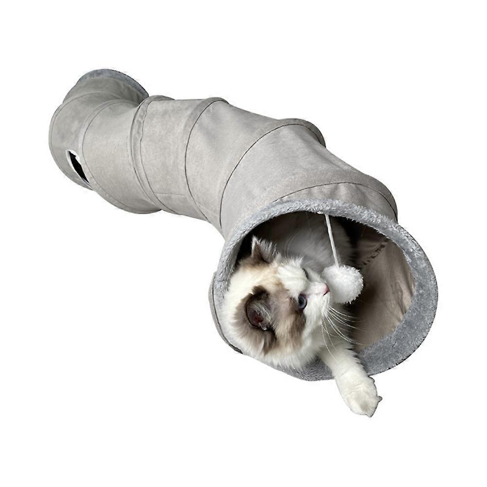 Cat Tunnel Fabric, Expandable Foldable Play Tunnel