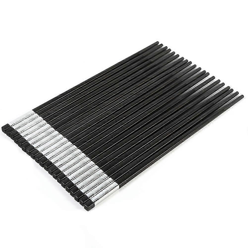 10 párů vysoce kvalitních plastových protiskluzových čínských hůlek pro hotely a restaurace