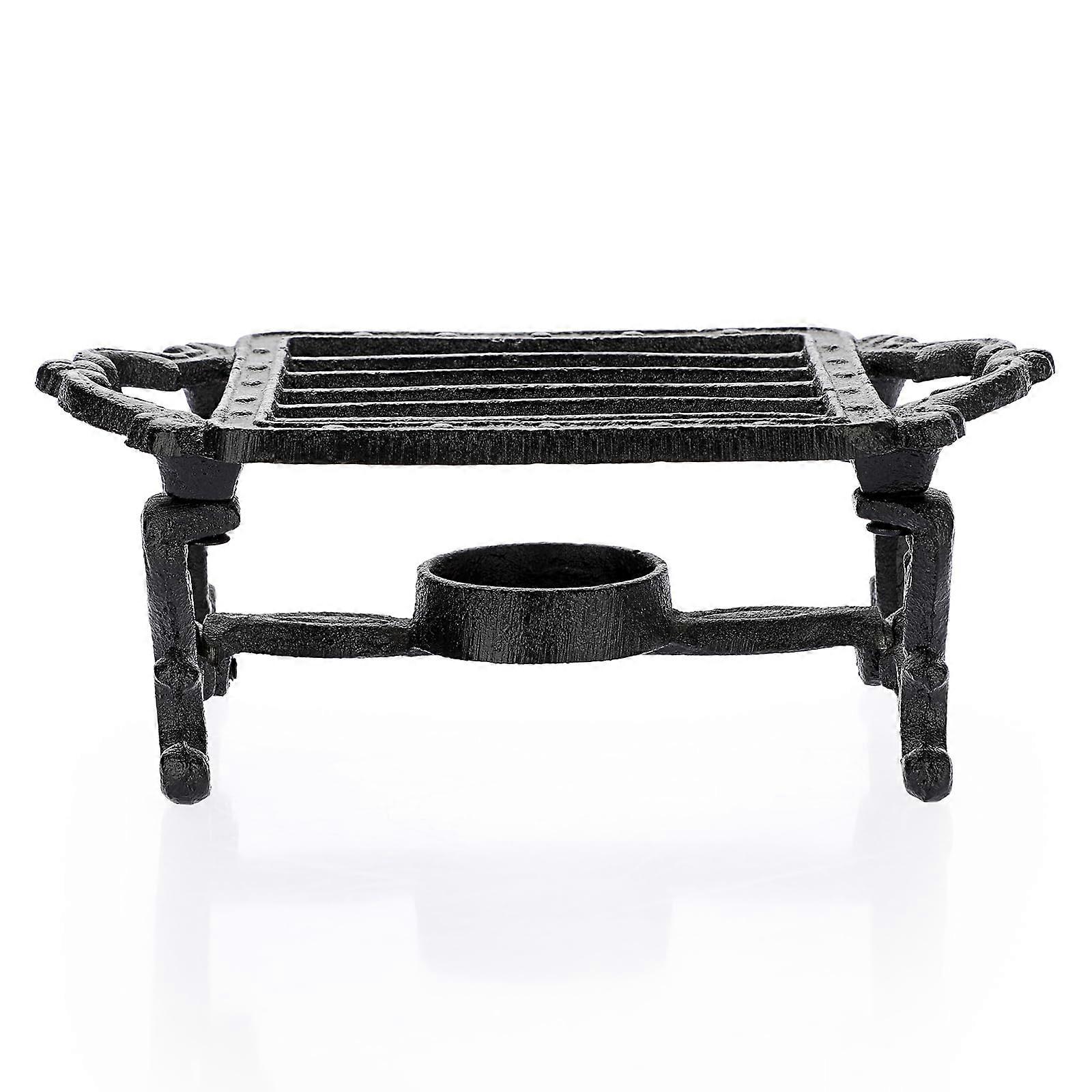 Cast iron teapot warmer with candlesticks Practical home design