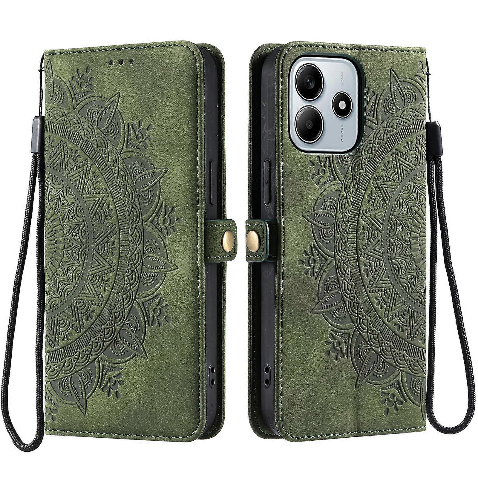 Skin Feel Totem Embossed Leather Phone Case