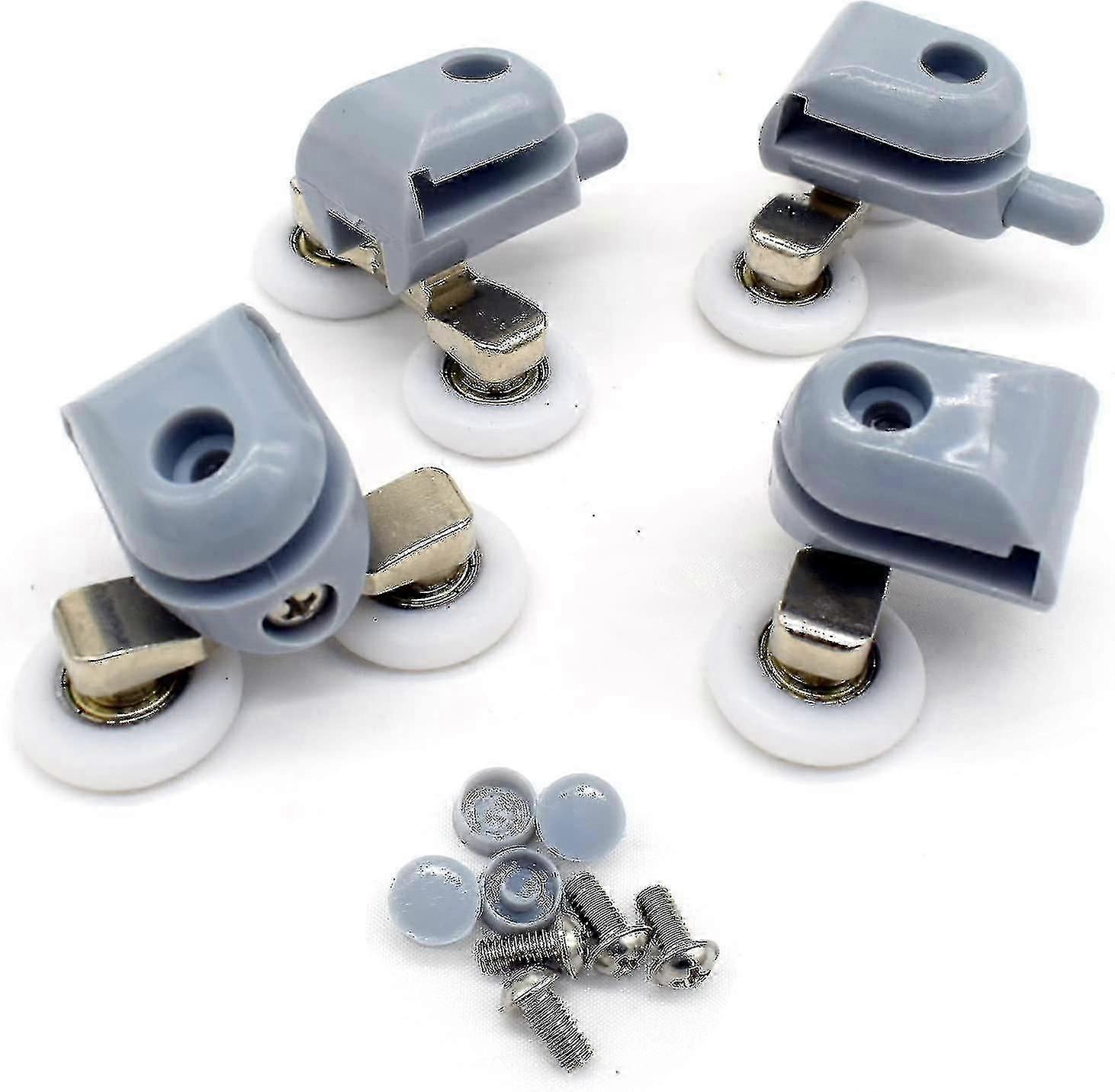 8 Pack Double Shower Door Rollers 23mm Diameter Bathroom Replacement Parts