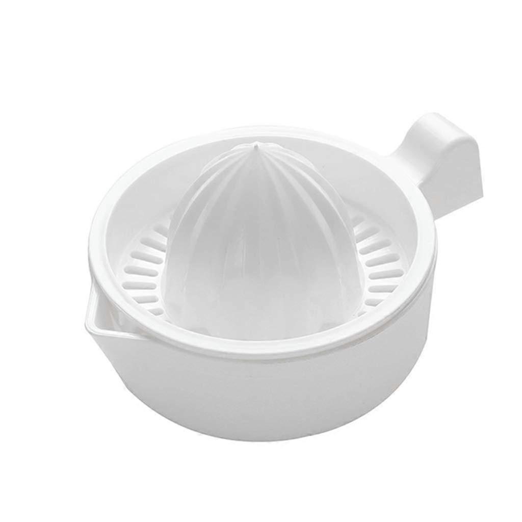Plastic Citrus Juicer Set - Manual Press with Clear Glass Beakers and Mugs for Easy Juice Extraction and Serving
