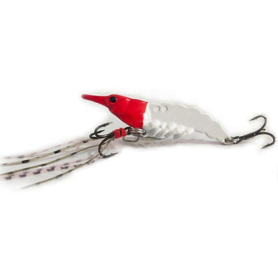 1pc Long Shrimp Lure Metal Strips VIB Submersible With Hooks For Fish Like Pike Walleye Bass Fishing Accessories