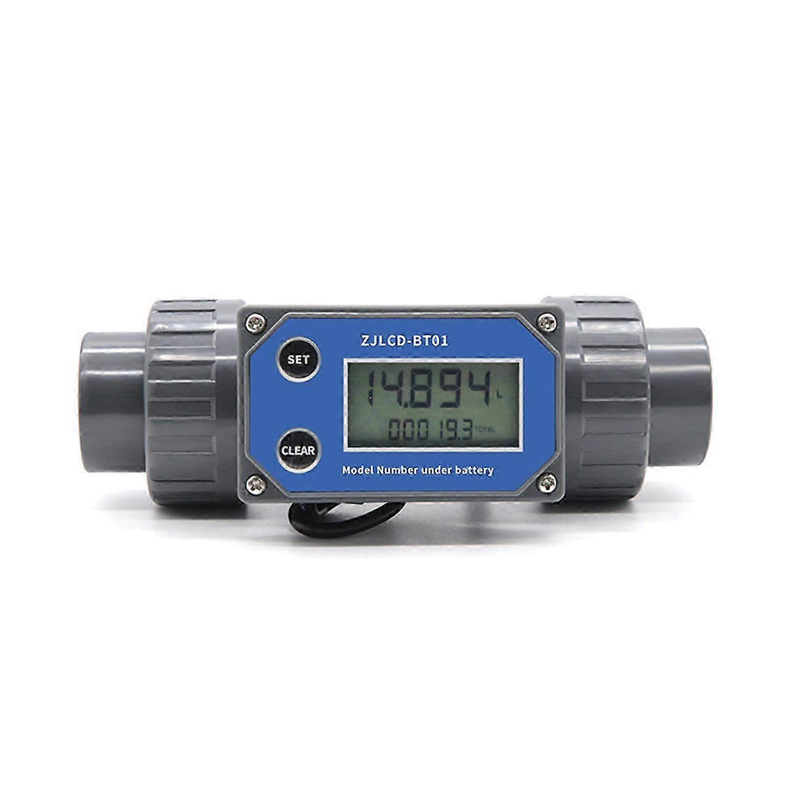 Misuratore di portata a turbina LCD elettronico da 1"/1,2"/1,5"/2"/2,5"/3" Misuratore di portata digitale GaukE