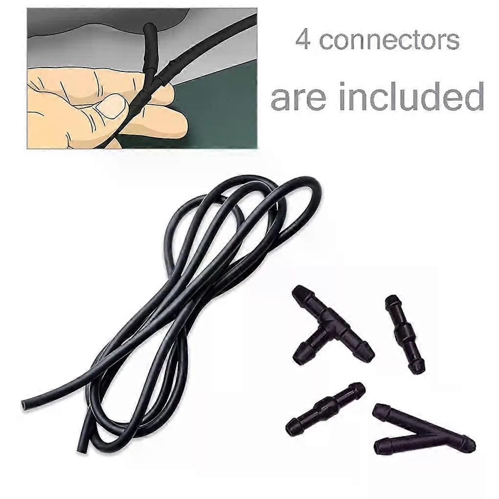 Universal Cleaning Nozzle Pipe Kit Car Windshield Hose Washer Nozzle