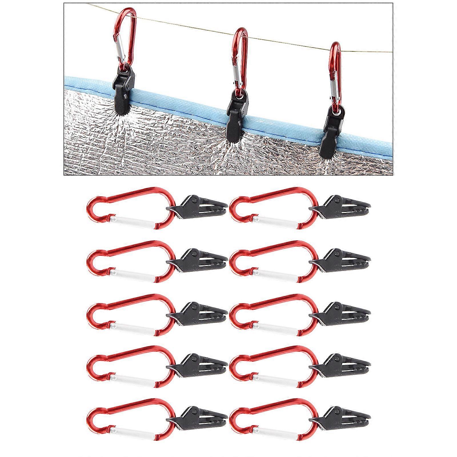 10Pcs Tarpaulin Clips, Heavy Duty Tarp Clips Alligator Hanger Tighten Grip Tent Trap Clip for Holding Tarpaulin, Canopy, Sunshade