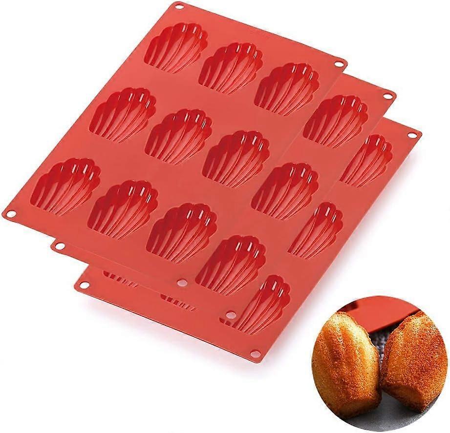 Creative Baking Solution, Platinum Silicone Construction Madeleine Pans for Effortless Dessert Making