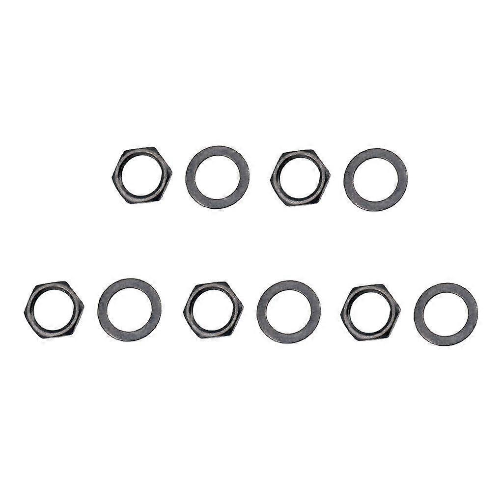 Pack of 5 Electric Guitar Output Input Nuts Washers Gaskets 9.36mm