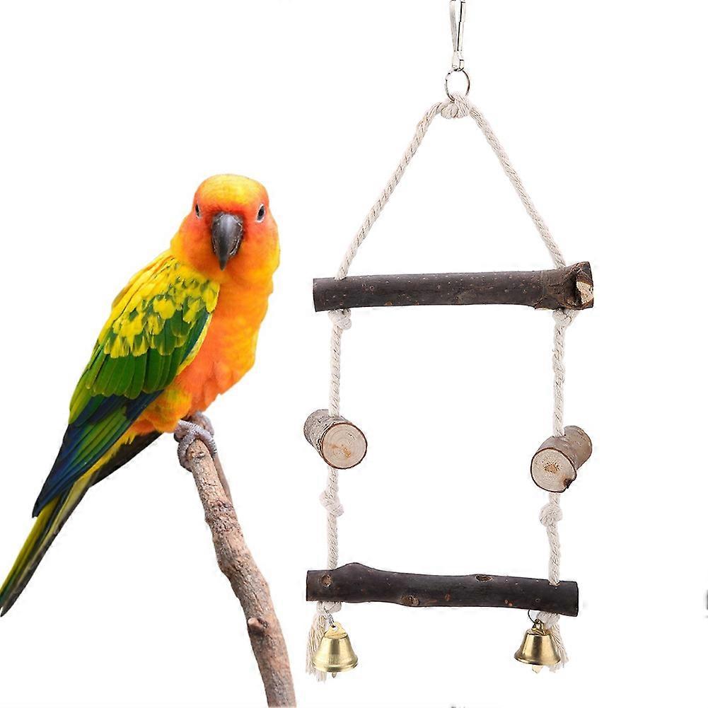 Round Log Star Shape Pet Chewing Hanging Toy for Parrots