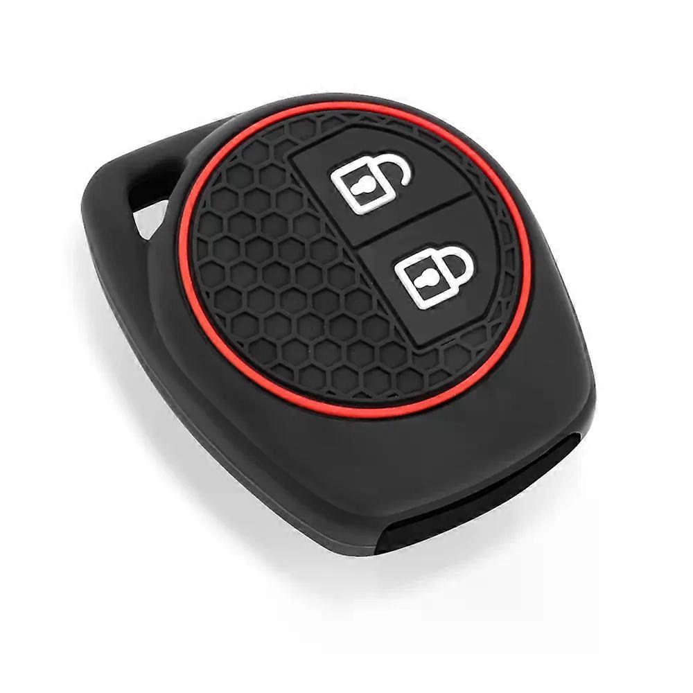 2 Button Silicone Car Remote Key Cover Case compatible for Suzu-ki Swift Ignis Vitara Liana Ciaz Baleno Car Key Fob Case Cover Shell Decor