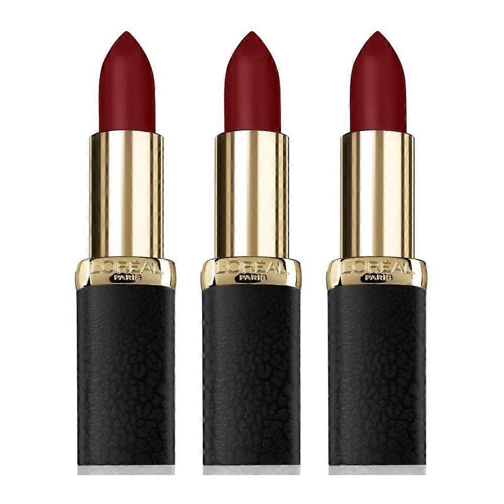 3 x L'Oréal Paris Color Riche matt rúzs - 349 Paris Cherry