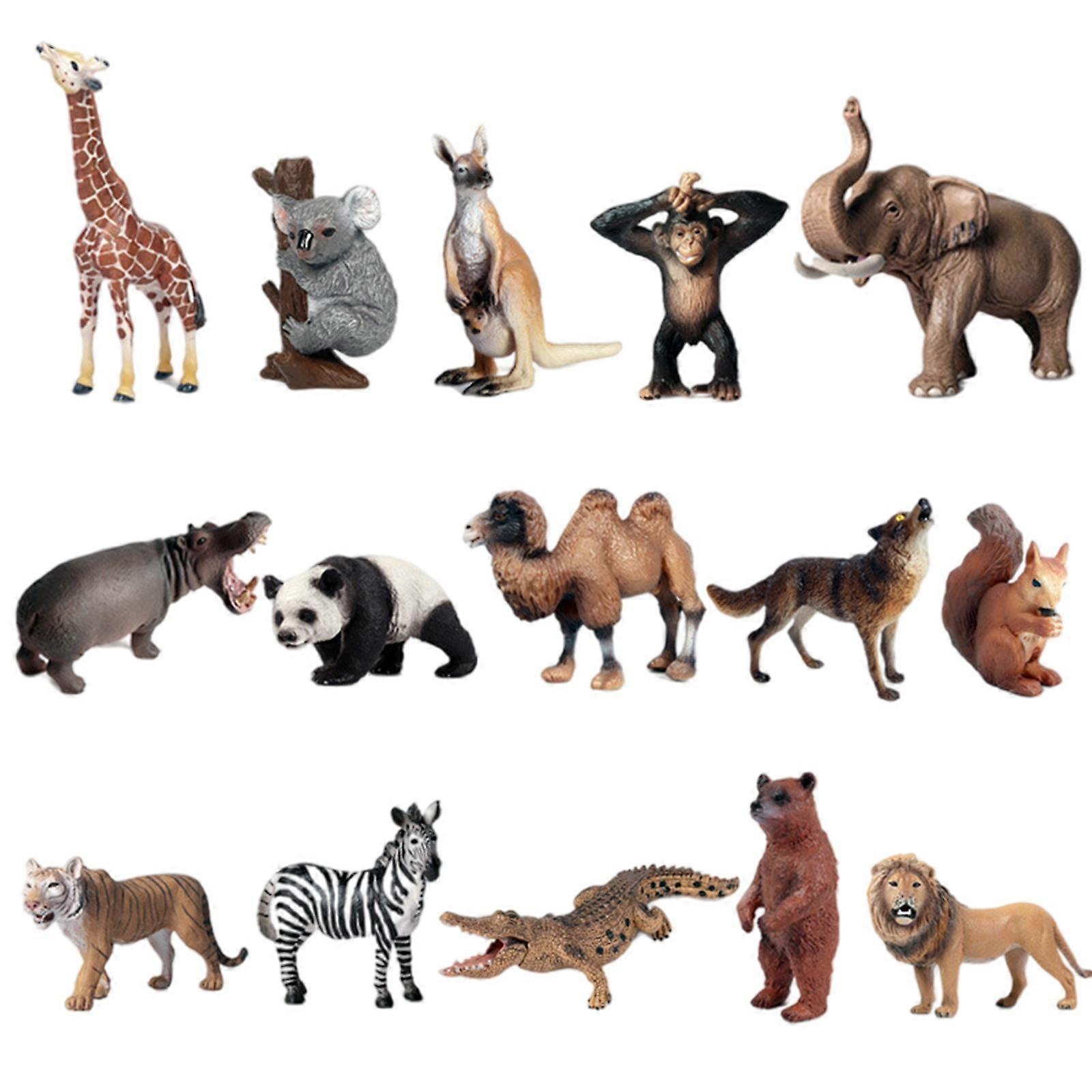 Set of 15 Mini Figurines Mini Figurines Models for Shelf Decor