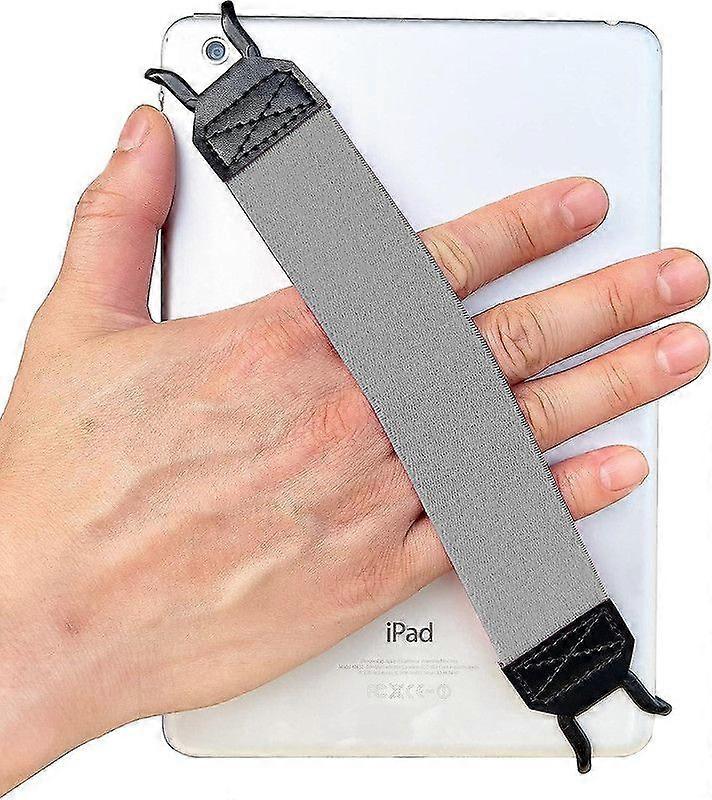 WUOJI Universal Tablet Hand Strap Holder, Handle Grip with Elastic Belt, Secure Portable for iPad/iP