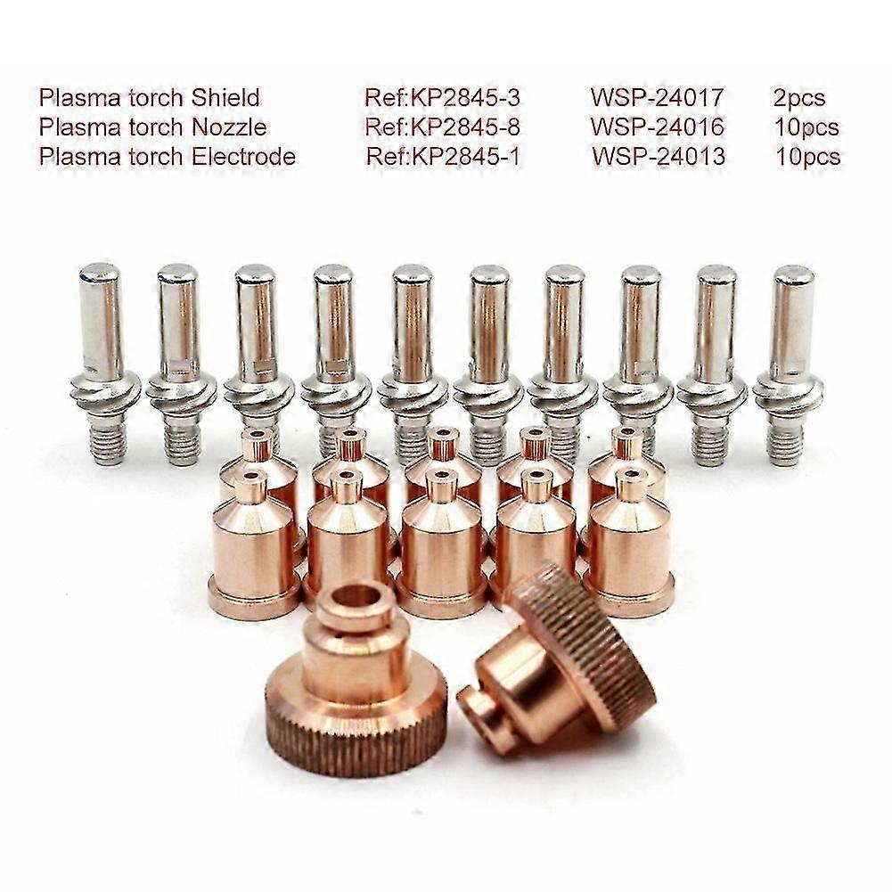 22pcs Kp2845-8 Kp2845-1 Welding Torch Plasma 17mm Tips Kp2845-3 For Lc105 Tomahawk 1538 Plasma Cutting Machine Cutter Nozzle