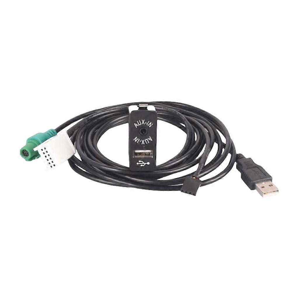 AUX in USB Switch with USB Wire AUX Cable for E90 E70 F25 F01 F02 Adapter