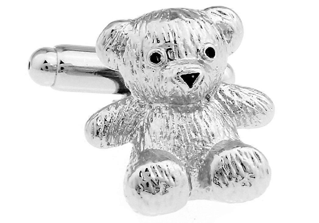 Cufflinks Pair for Gift Presentation, Silver Stainless Steel, Classic Design, Elegant Style