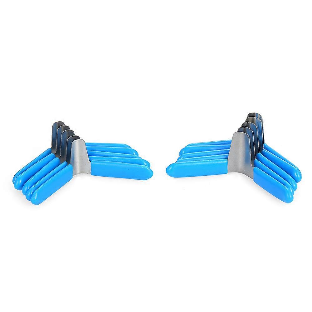10 PCS Padlock Shim Picks Set Lock Pick Lockpicking Opener Accessories Practice Locksmith Tools Home (Blue)