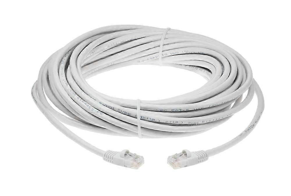 100ft Cat 6 UTP Ethernet Network Cable - 24AWG 4 Pair Stranded Copper, 550MHz Snagless RJ45 Patch Cable, White
