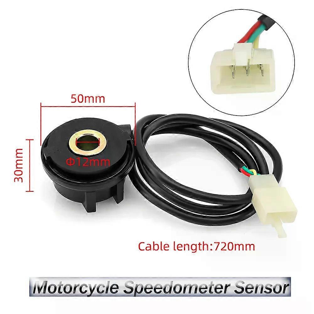 Motorcycle Odometer Sensor 12V Digital Speed Meter Durable Cable Mileage Assembly Modification Accessories Wire Replacement Kit