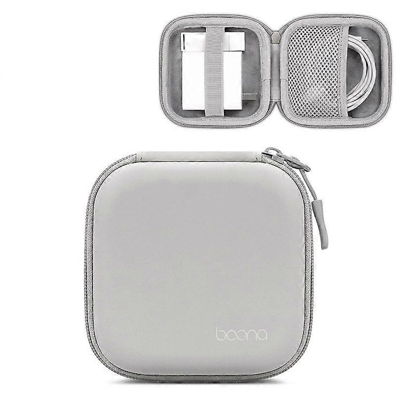Baona BN-F017 Headphone Cable Bag, Specification: Large Square Gray Large Square Gray