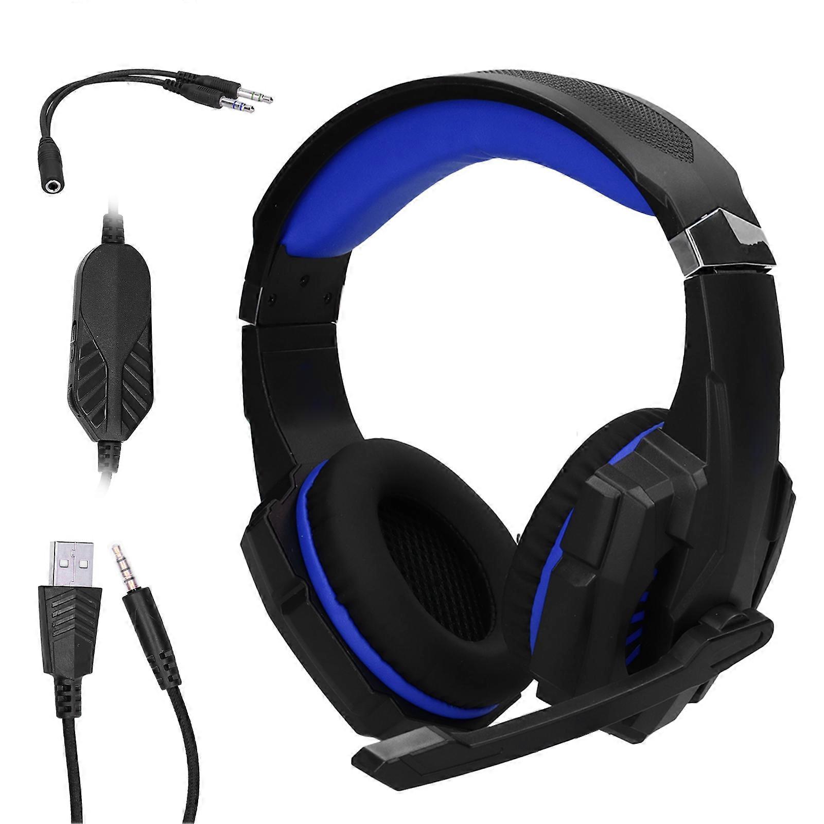 PYTHON FLY G9000Mini Wired Headset Surround Sound Clear Sound Quality High Resolution Gaming HeadsetBlue