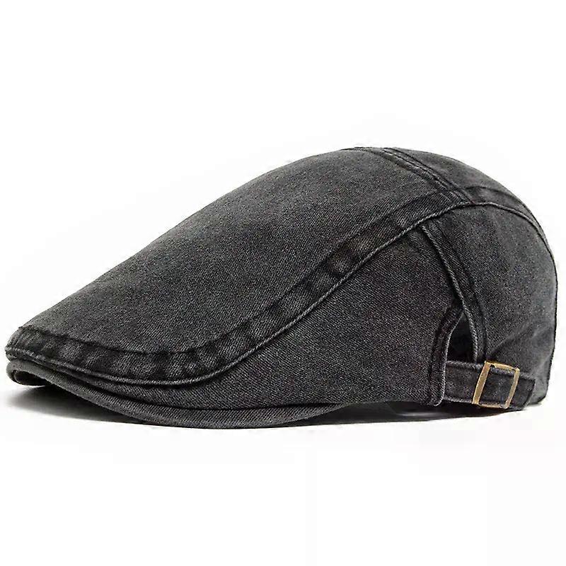 Retro Painter Berets for Men Women Flat Visor Cap Casual Spring Cotton Solid Newsboy Hat Summer Adjustable Hat