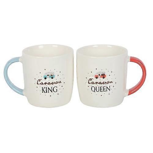 Something Different Caravan King and Caravan Queen Couple Mug Set (Pack of 2)