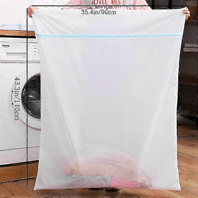 Extra Large Laundry Bag For Delicates - Durable Zipper Closure, Anti-deformation Mesh Fabric, Multipurpose Washing Bag For Jackets, Curtains, Quilts,