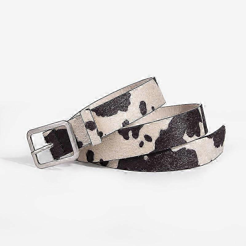 Farverige koprintbælter Mode PU-bælter Spænder i zinklegering Tilbehør til dametøjBælter