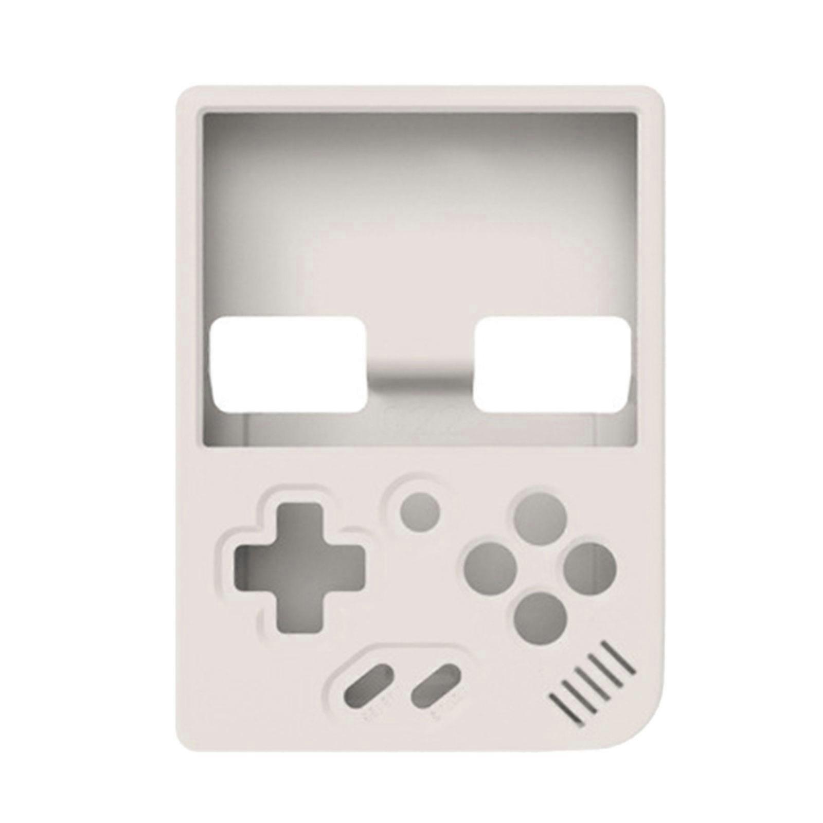 Silicone Case for  Miyoo Mini Plus Handheld Game Console Antislip Shock Proof Soft Protective Case Accessories  White