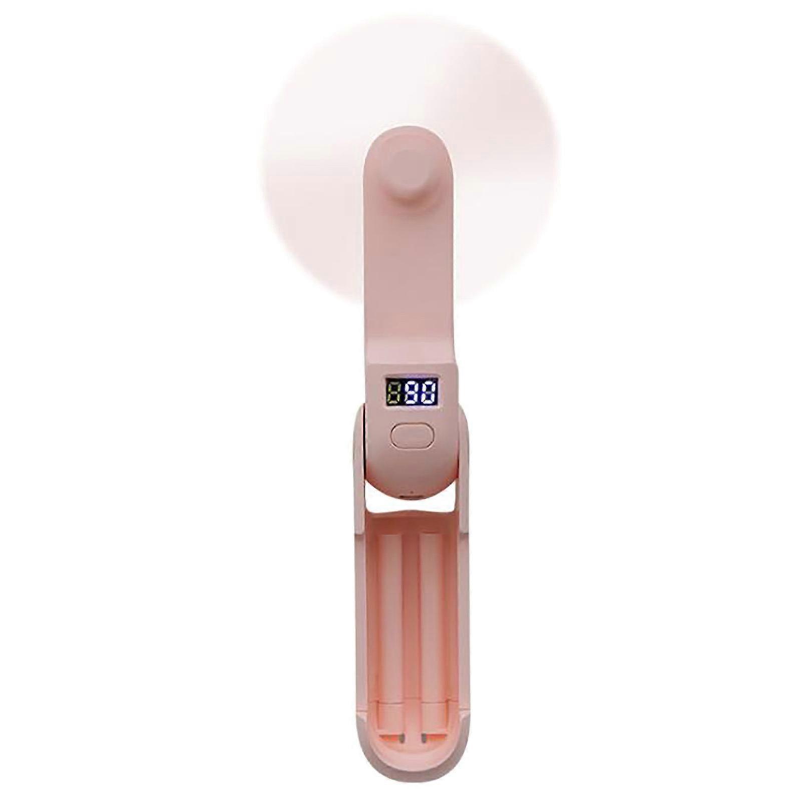 New Small Fan Usb Portable Handheld Folding Fan Power Bank Phone AA