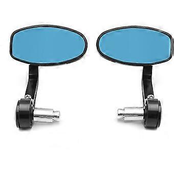 2pcs CNC Motorcycle Bar End Black Side Mirrors for Triumph Speed Triple - Black