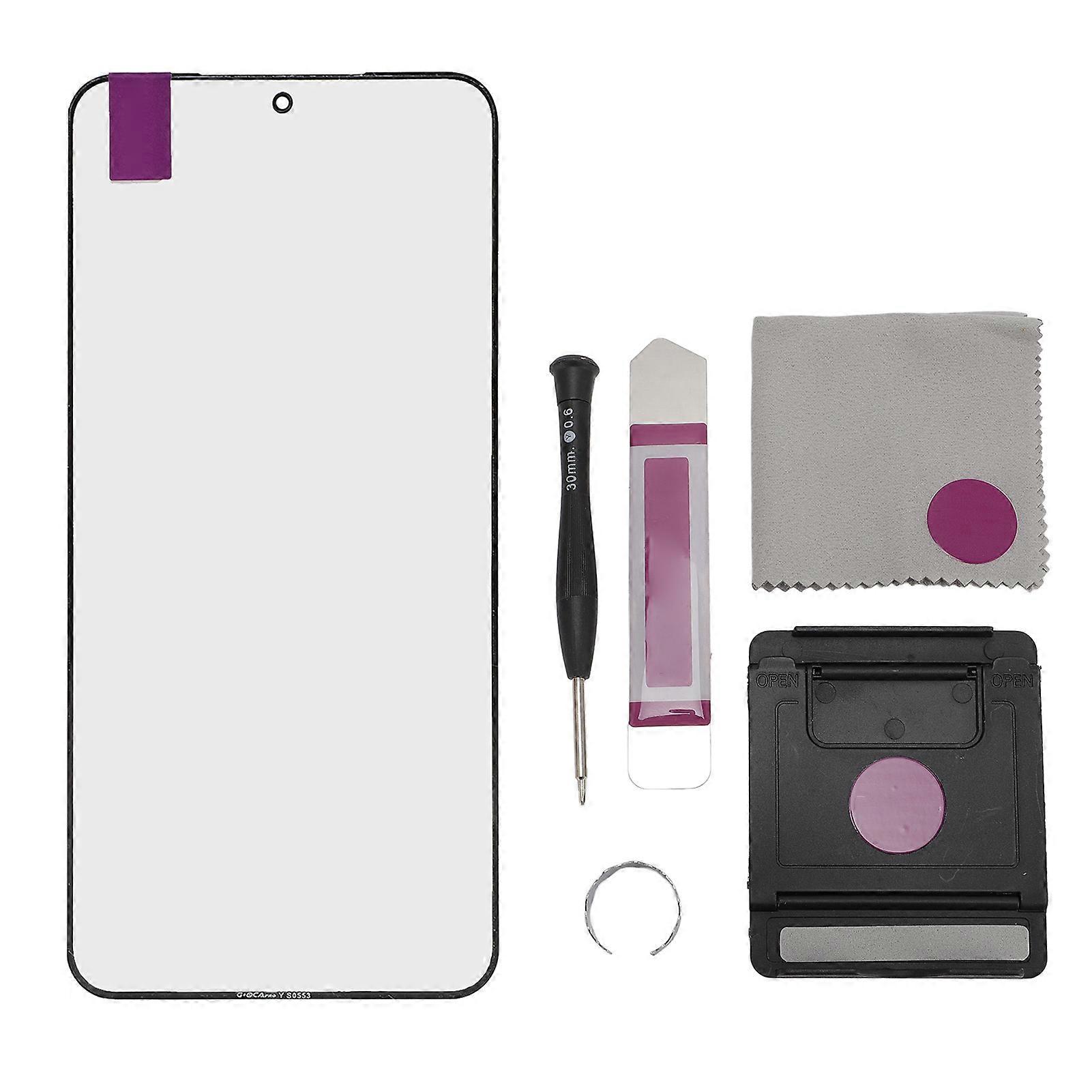 Front Outer Lens Glass Screen Replacement Assembly with Repair Tool Kit for S24 Mobile Phone Accessories OCA Glue