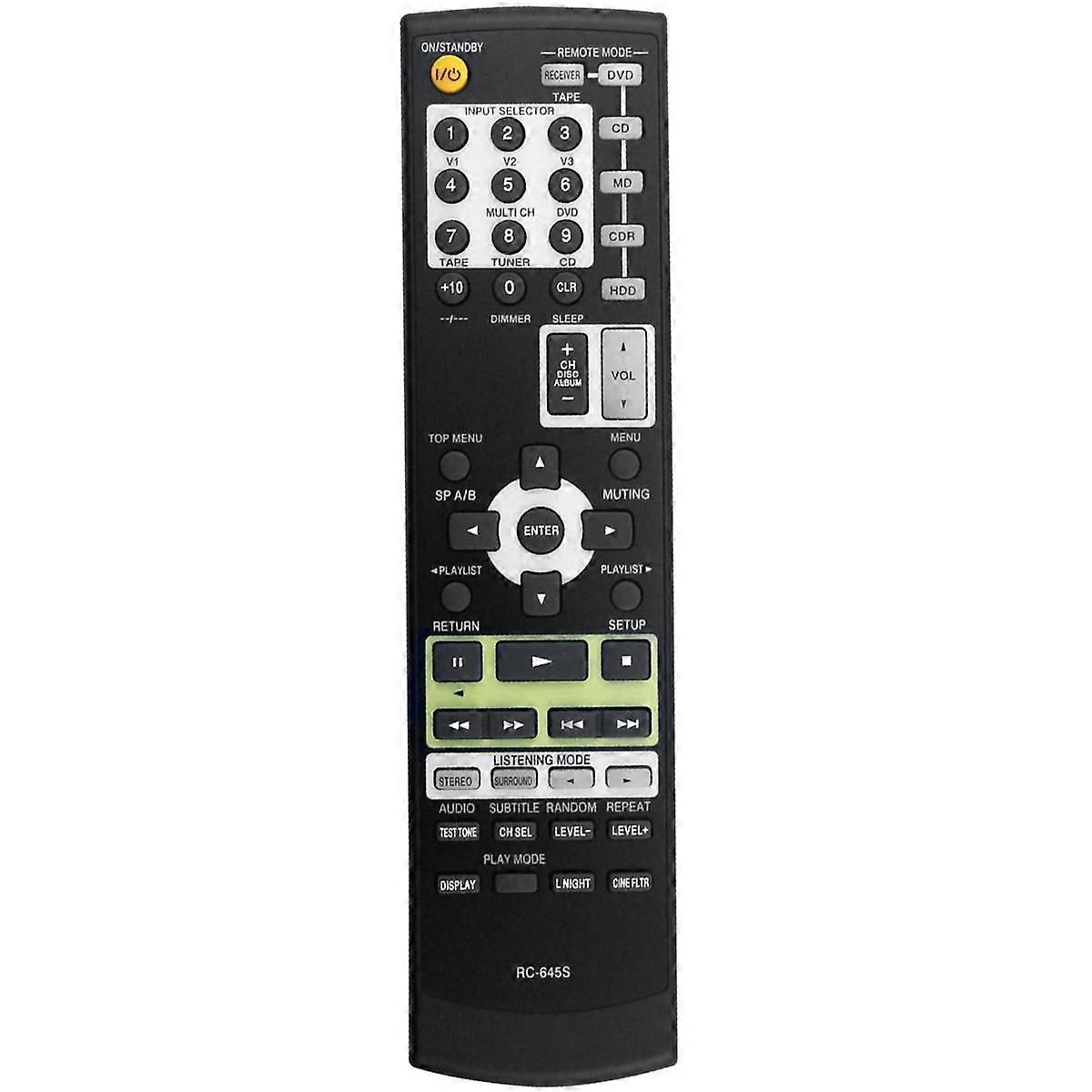 RC-645S Replace Remote Control for Home Theater System HT-S4100 TX-SR304 TX-SR304S HT-S4100S HTS4100 TXSR304