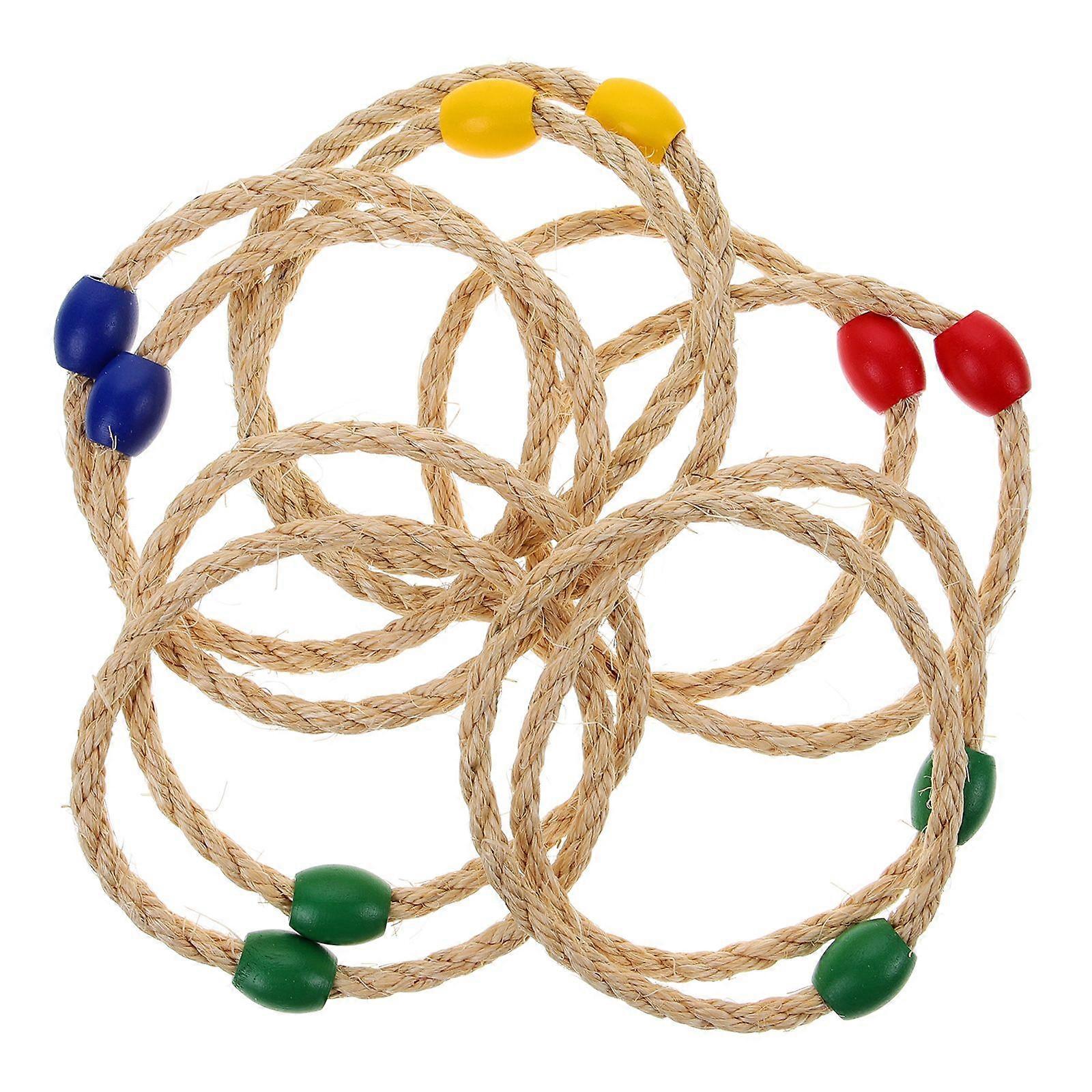10PCS Funny Kids Ring Toss Game Colorful Throwing Ring Toy Baby Throwing Game