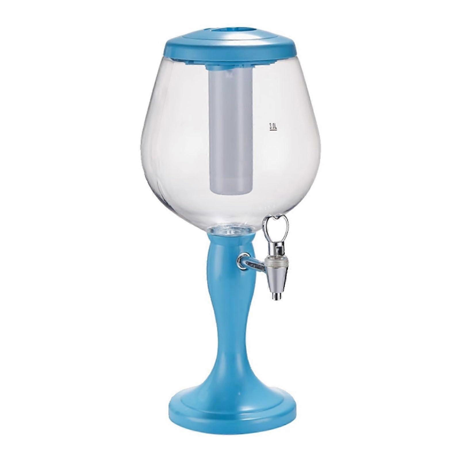 Tower,3L Drink Dispenser creativity, Tabletop Tower,Stainless Steel PE Beverage Dispenser for Party Home Bar Use Beverage Dispe(Onecolor)