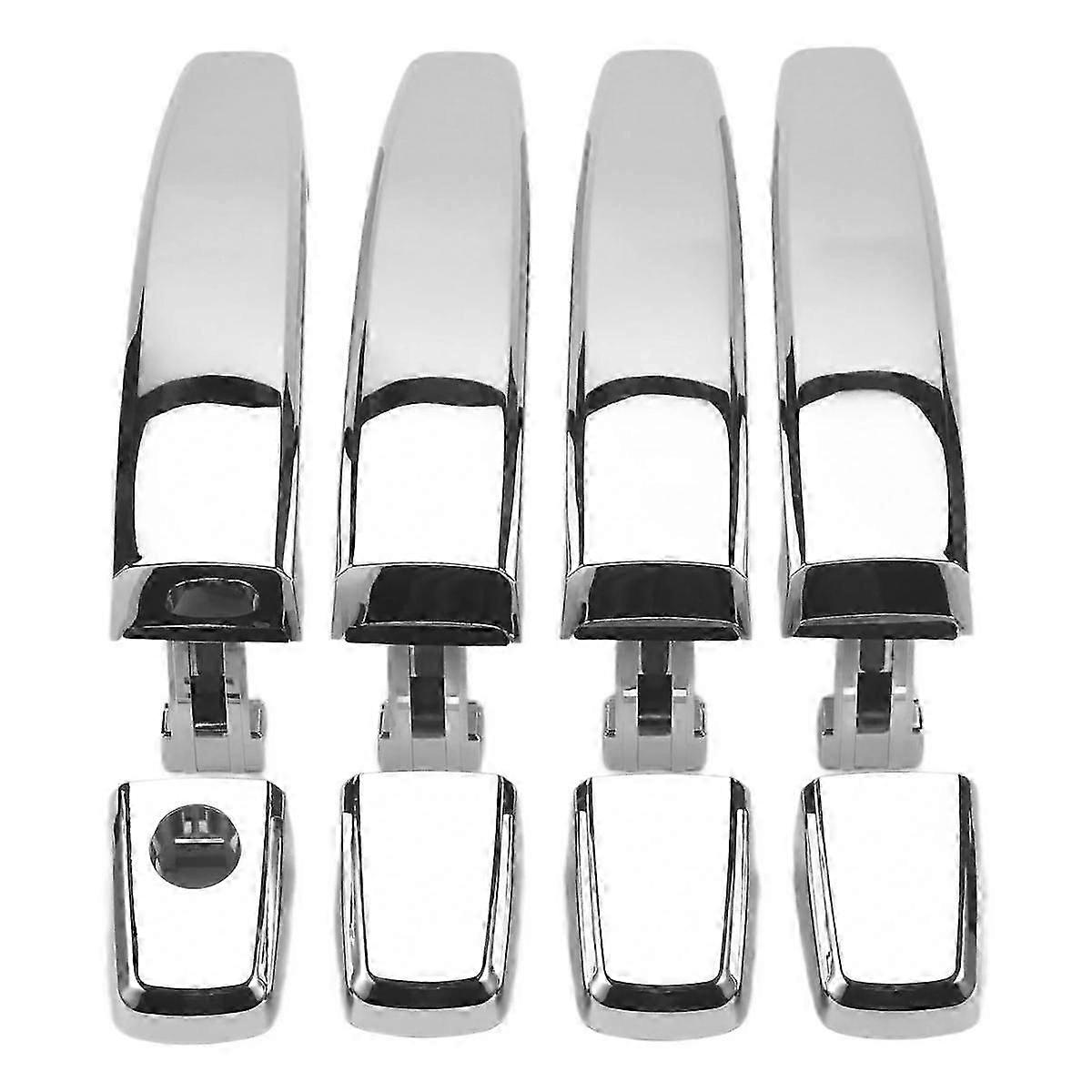 4Pcs Chrome ABS Door Outer Handle Covers compatible with Captiva Sport/Aveo/ Vue 96468254 96468266 96468266