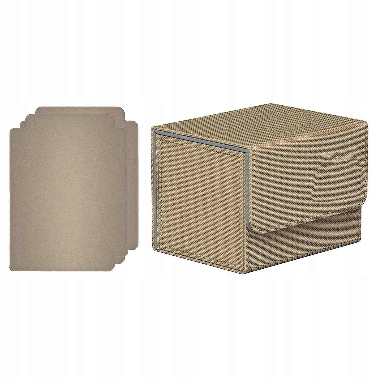 Card Deck Box Deck Storage Box Container Beige