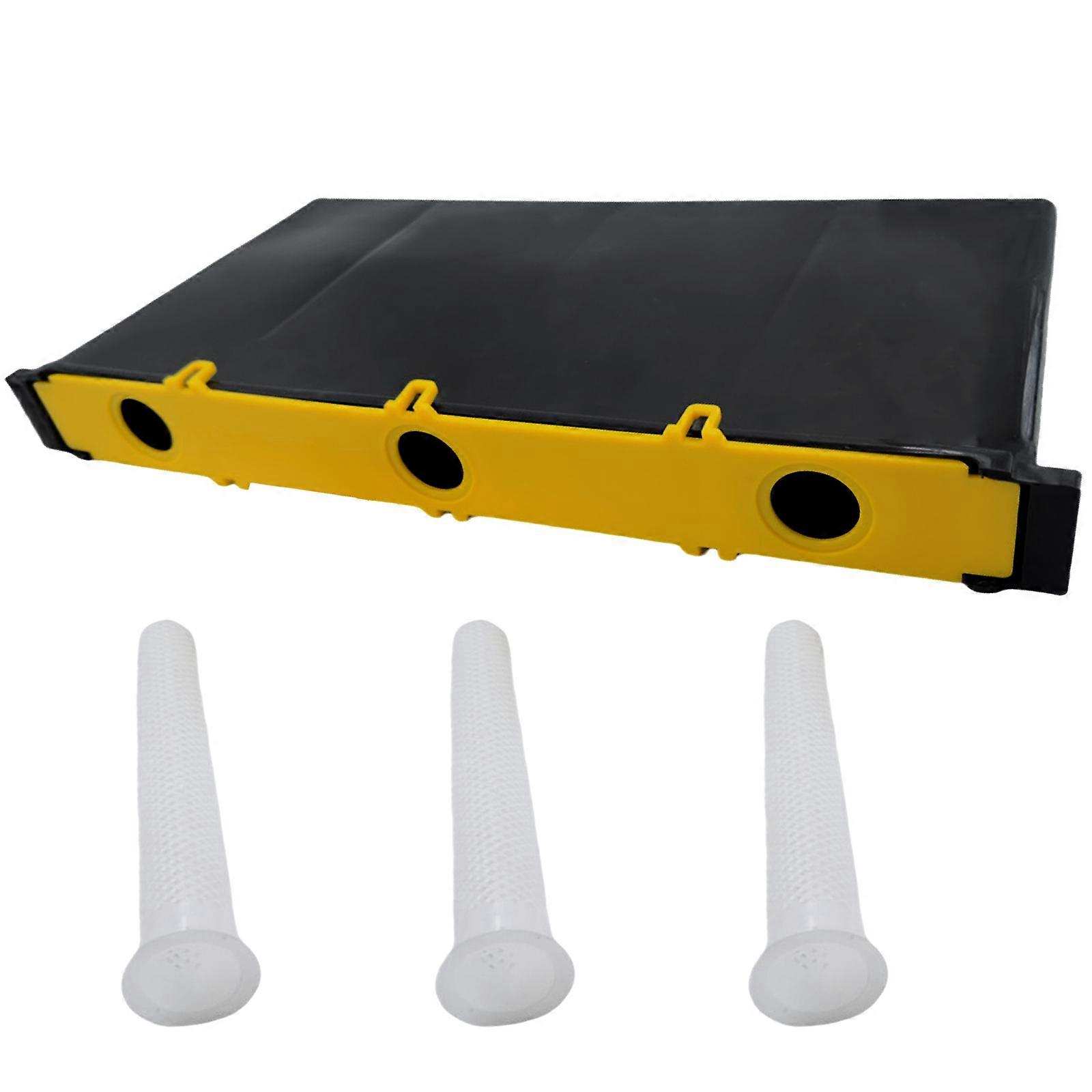 Large Capacity Honeycomb Frame Feeder 4L Honeycomb Feeder Honeybees Drink Dispenser Plastic Texture Suitable for Bees